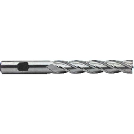 End Mill, Center Cutting Extra Long Length Single End, Series 4552, 12 Cutter Dia, 5 Overall Len